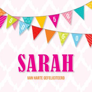 Sarah wensen 50 jaar