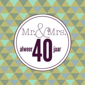 Huwelijkswensen 40 jaar
