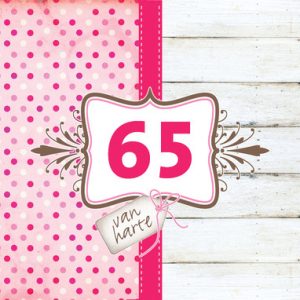 Verjaardagswensen kaartje 65 jaar